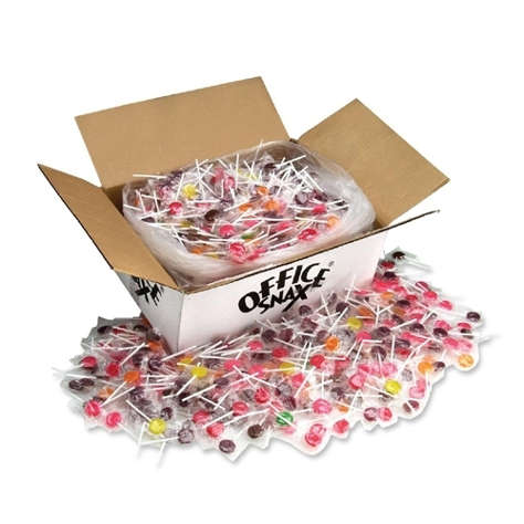 Picture of Office Snax Suckers, Lick Stix, Case Value Pack, 1