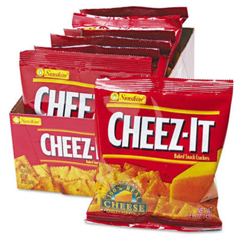 Picture of Cheez-It Crackers 1.5 oz Single-Serving Snack Pack, 24/case