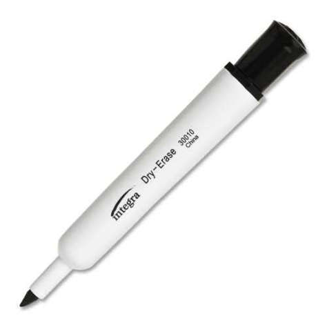 Picture of Integra Dry-Erase Marker  Chisel Tip  Black (Pack of 4)