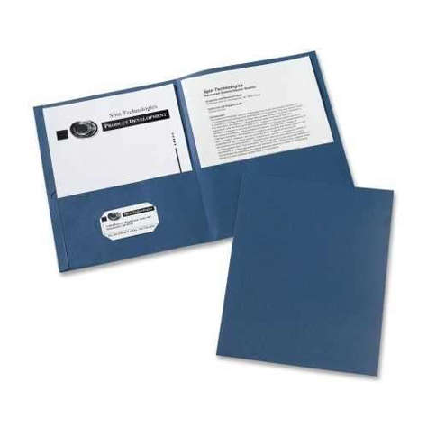 Picture of Avery Consumer Products Two Pocket folder  8-1/2"x11" 20 Sht Cap.  25/BX  Dark Blue (Pack of 3)