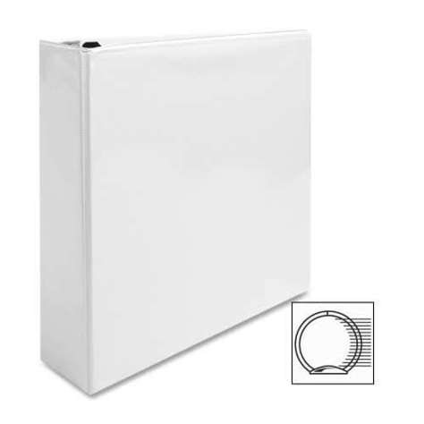 Picture of Business Source View Binder  w/ 2 Inside Pockets  2" Capacity  White (Pack of 7)