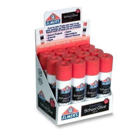 Picture of Elmer's Products Inc Glue Sticks  .21 oz.  Purple Dries Clear (Pack of 5)