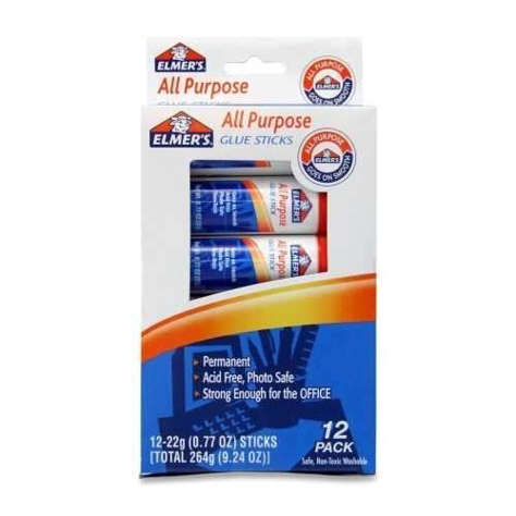 Picture of Elmer's Products Inc Glue Stick  All-Purpose  Permanent  Washable  .77  12/PK (Pack of 2)
