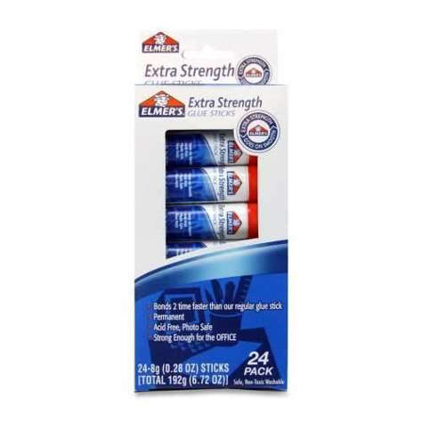 Picture of Elmer's Products Inc Glue Stick Extra Strength Permanent Washable .28 24/PK (Pack of 3)