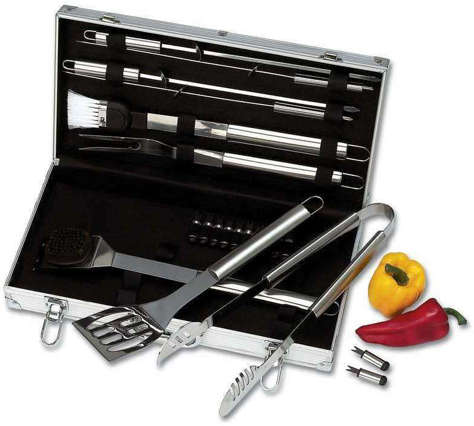Picture of Chefmaster 22-Piece Stainless Steel Barbeque Tool Set (Pack of 3)