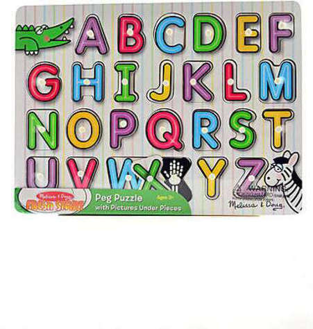 Picture of Wooden Peg Puzzles (See-Inside Alphabet) (Pack of 2)