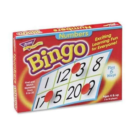 Picture of Trend Enterprises Numbers Bingo  For Ages 4 And Up (Pack of 3)