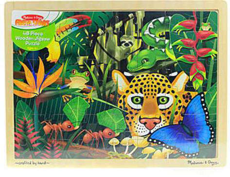 Picture of Melissa & Doug Wooden Jigsaw Puzzles (Rainforest)