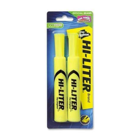 Picture of Avery Consumer Products Highlighter Chisel Point 2/CD Fluorescent Yellow (Pack of 19)