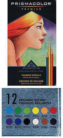 Picture of Prismacolor Premier Colored Pencils - 12 Count, Assorted Brilliant Colors