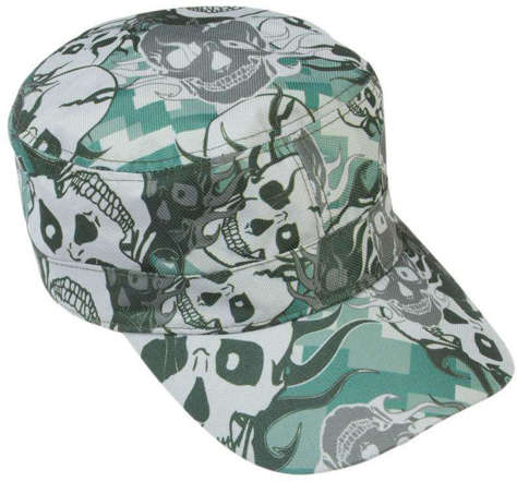 Picture of Casual Outfitters Grey Skull Camo Design Cap (Pack of 4)
