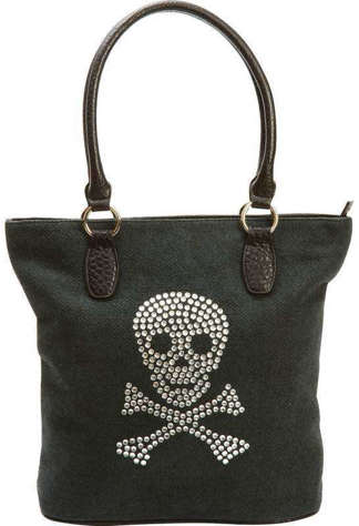 Picture of Fleur de Lune(R) Handbag with Rhinestone Skull #2LLU (Pack of 3)