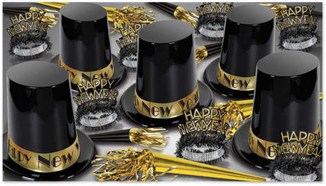Picture of The Big Top Hat Gold Assorted for 50
