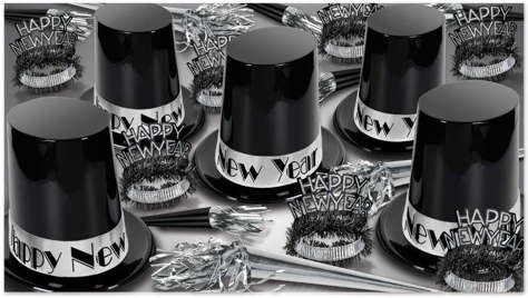 Picture of The Big Top Hat Silver Assorted for 50