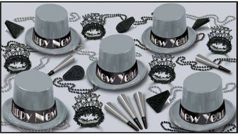 Picture of New Years Simply Silver Party Assortment for 10