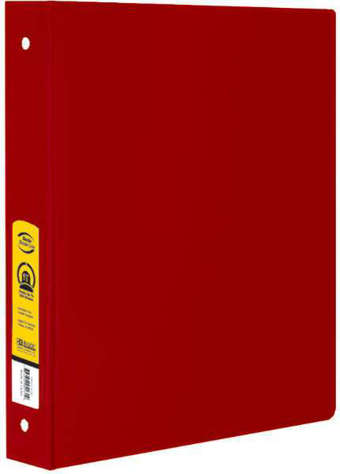 Picture of Bazic Bulk 1.5 Red 3-Ring Binder with 2-Pockets (Pack of 12)"