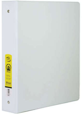 Picture of BAZIC 1.5 White 3-Ring Binder w/ 2-Pockets (Pack of 12)"