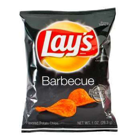 Picture of Lay's Barbecue Potato Chips, Single-Serve, 1 Oz Bag(case of 104)