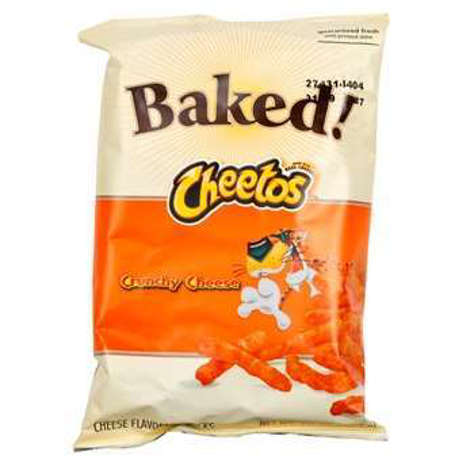 Picture of Cheetos Baked Crunchy Cheese Curls, Single-Serve, 0.88 Ounce, 1 Ct Bag(case of 104)