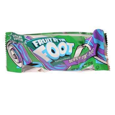 Picture of Fruit by the Foot Berry Tie-Dye Fruit Snacks, Reduced-Sugar, 0.75 Oz Each(case of 96)