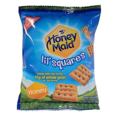 Picture of Nabisco Lil' Squares Honey Graham Cracker, Whole Grain, Individual Packets, 1.06 Oz Bag(case of 72)