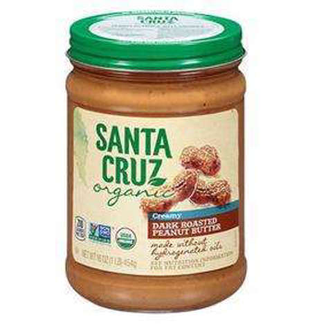 Picture of Santa Cruz Organic Dark Roasted Creamy Peanut Butter (16 oz.)