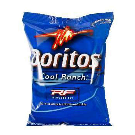 Picture of Doritos Cool Ranch Tortilla Chips, Reduced-Fat, Whole Grain, Single-Serve, 1 Oz Bag(case of 72)