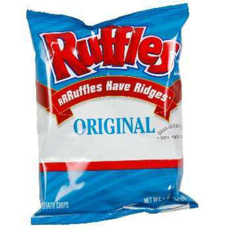Picture of Ruffles Original Potato Chips, Single-Serve, 1 Oz Bag(case of 104)