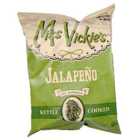 Picture of Miss Vickie's Kettle Jalapeno Potato Chips, Large Single-Serve, 1.38 Oz Each(case of 64