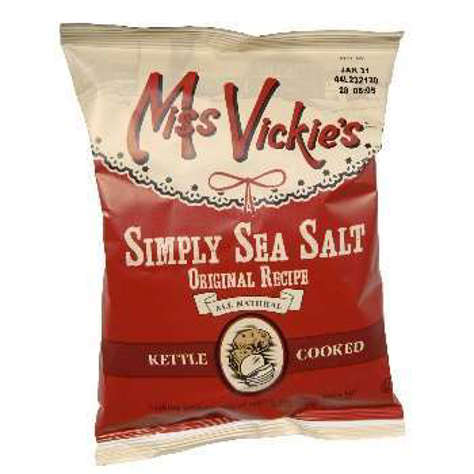 Picture of Miss Vickie's Kettle Sea Salt Potato Chips, Large Single-Serve, 1.38 Oz Bag(case of 64)