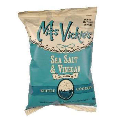 Picture of Miss Vickie's Kettle Sea Salt & Vinegar Potato Chips, Large Single-Serve, 1.38 Oz Bag(case of 64)