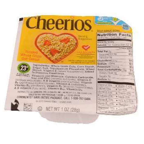 Picture of General Mills Cheerios Cereal, Whole Grain, Bowl, 1 Oz Each, 96/Case