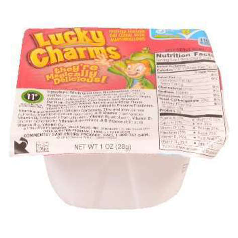 Picture of General Mills Lucky Charms Cereal, Whole Grain, Bowl, 1 Oz Each, 96/Case