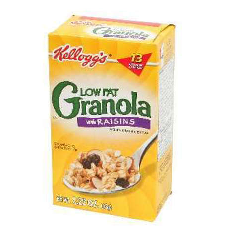 Picture of Kellogg's Granola, with Raisins, Low-Fat, Bowl, 2.22 Oz Each, 70/Case