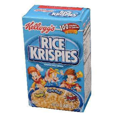 Picture of Kellogg's Rice Krispies Cereal, Individual Box, 0.88 Oz Each, 70/Case
