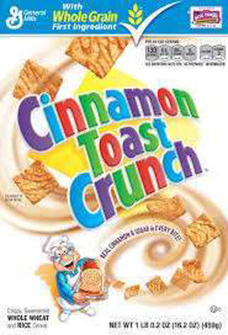 Picture of General Mills Cinnamon Toast Crunch Cereal, Bulk, 45 Oz Bag, 4/Case