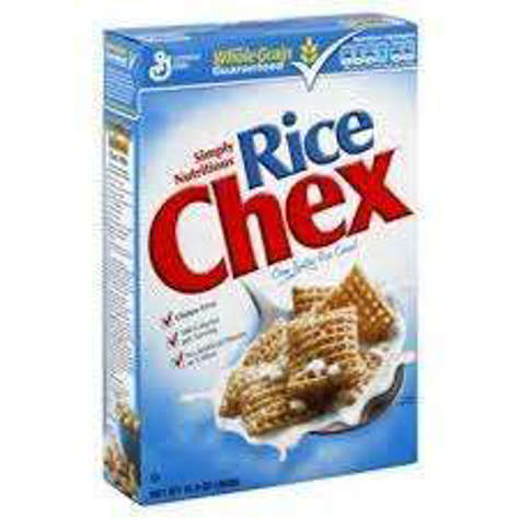 Picture of General Mills Rice Chex Cereal, Fat Free, Bulk, 33 Oz Bag, 4/Case