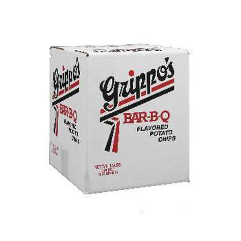 Picture of Grippos Barbecue Potato Chips, 24 Oz Box, 1/Case