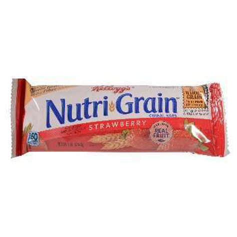 Picture of Kellogg's Nutri-Grain Strawberry Cereal Bars, Whole Grain, 1.55 Oz Each, 96/Case