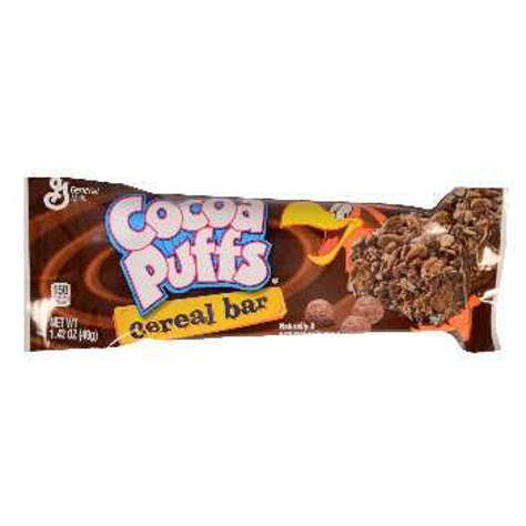 Picture of General Mills Cocoa Puffs Cereal Bars, Whole Grain, 1.42 Oz Each, 96/Case