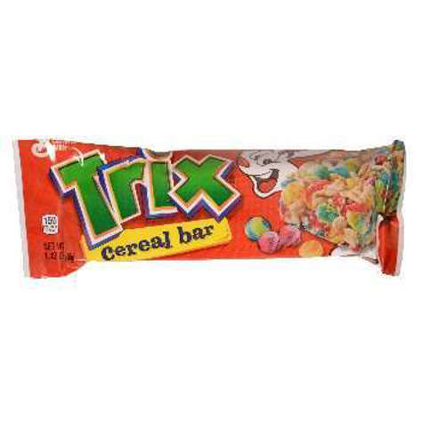 Picture of General Mills Trix Cereal Bars, Whole Grain, 1.42 Oz Each, 96/Case