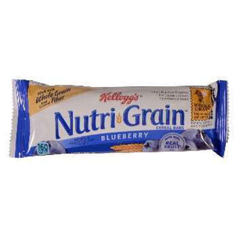 Picture of Kellogg's Nutri-Grain Blueberry Cereal Bars, Whole Grain, 1.55 Oz Each, 96/Case