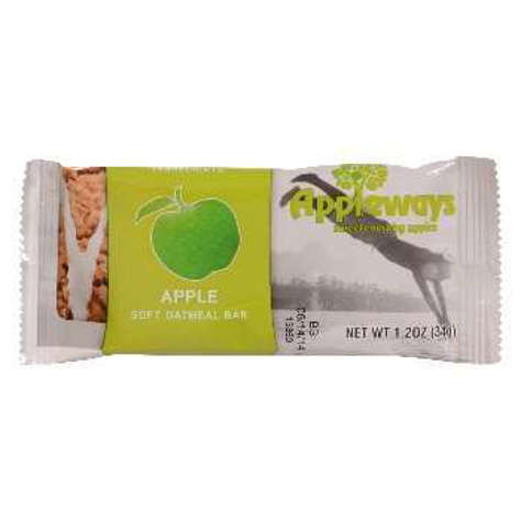 Picture of Appleways Apple Oatmeal Bars, Individually Wrapped, 1.2 Oz Each, 216/Case