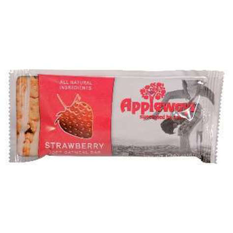 Picture of Appleways Strawberry Oatmeal Bars, Individually Wrapped, 1.2 Oz Each, 216/Case
