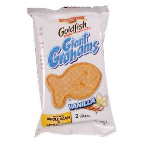 Picture of Pepperidge Farm Goldfish Graham Crackers, Whole Grain, Individual Packets, 0.9 Oz Package, 300/Case