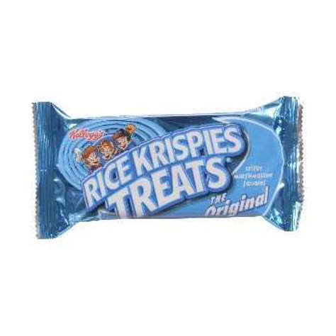 Picture of Rice Krispies Treats Marshmallow Snacks, Individually Wrapped, Single-Serve, 20 Ct Box, 4/Case