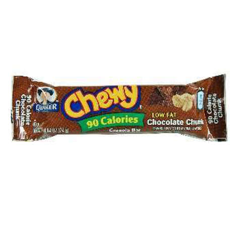 Picture of Quaker Chocolate Chunk Granola Bars, Whole Grain, Low-Fat, 8 Ct Box, 12/Case