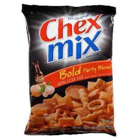 Picture of Chex Mix Bold Party Snack Mix, Bulk, 32.5 Oz Bag, 10/Case