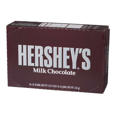 Picture of Hershey's Milk Chocolate Candy Bars  36 Ct Box  12/Case