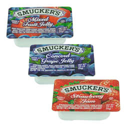 Picture of Smucker's Assorted Jam & Jelly  Cups  0.5 Oz Package  200/Case